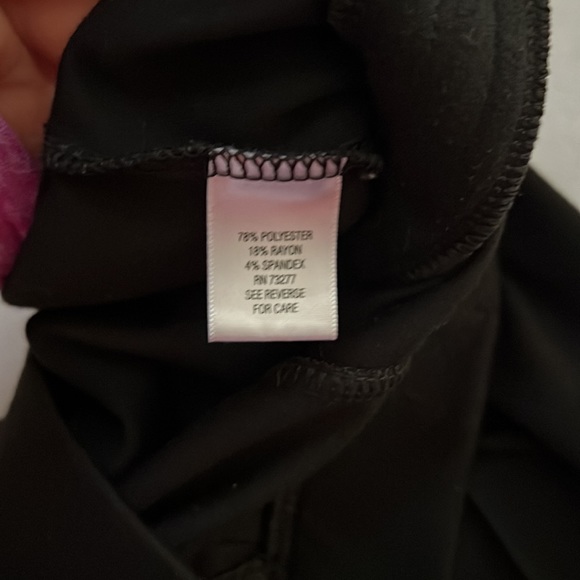 DANA BUCHMAN signature women’s pants black with gold zipper detail 2 - Picture 8 of 9